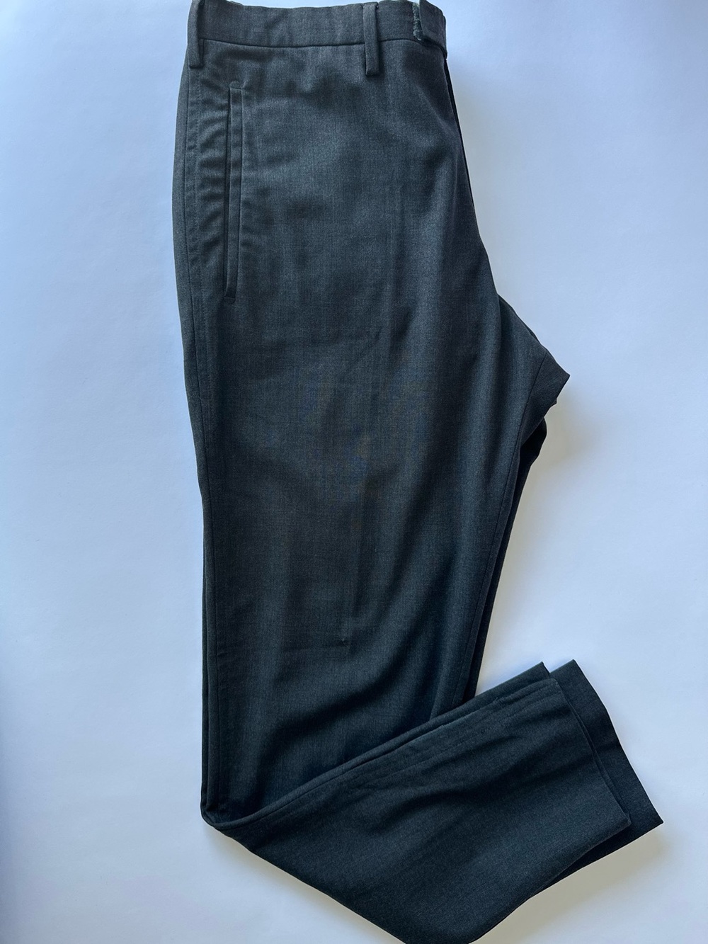 PRADA Wool Blend Trousers Charcoal Grey Made in Italy Size IT 50 (US 34) / L 40
